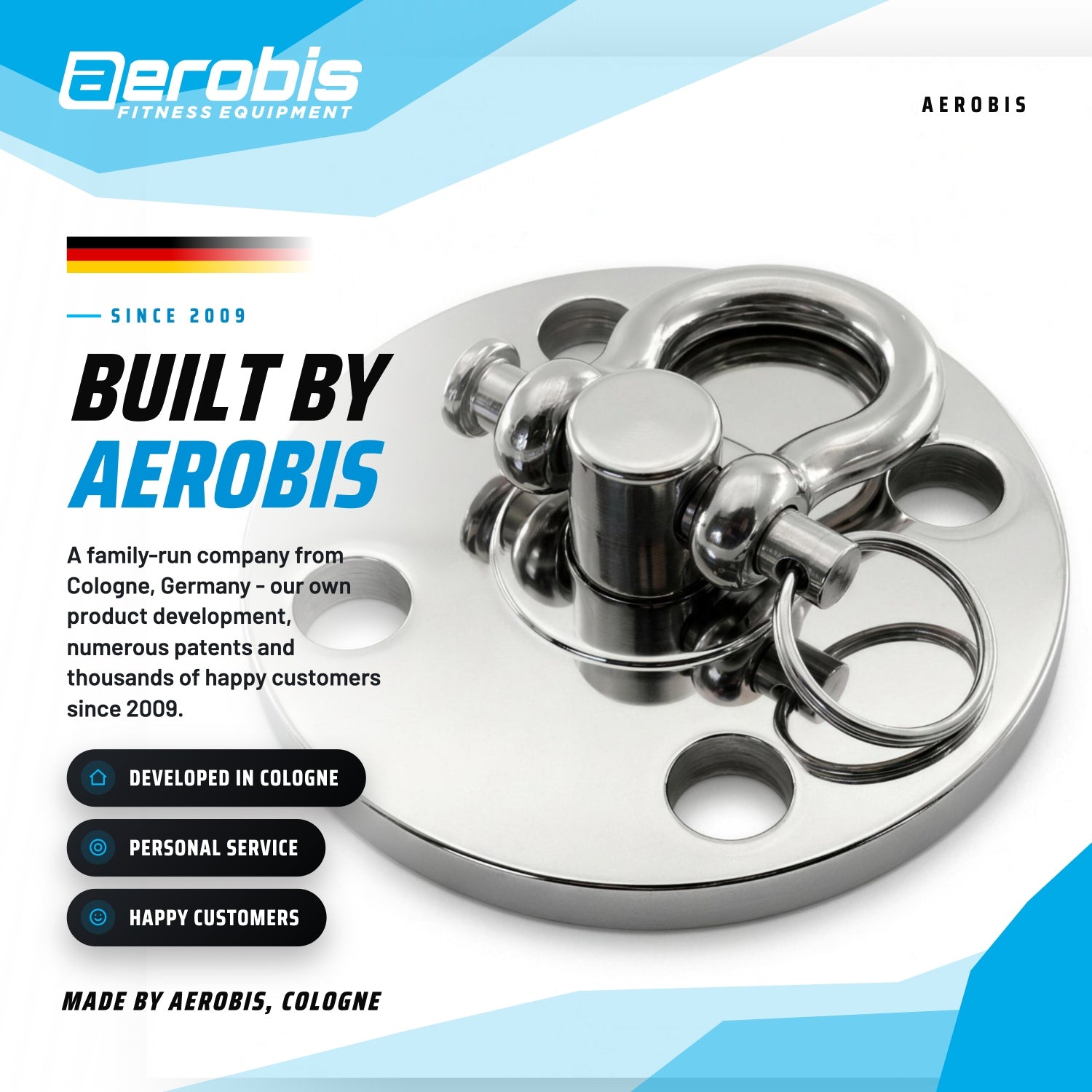 aerobis fitness equipment - product development in Cologne, Germany since 2009 (AI)