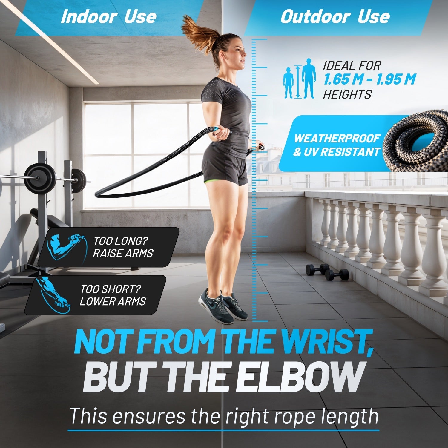 aerobis Battle Jump Rope - Heavy skipping rope 7