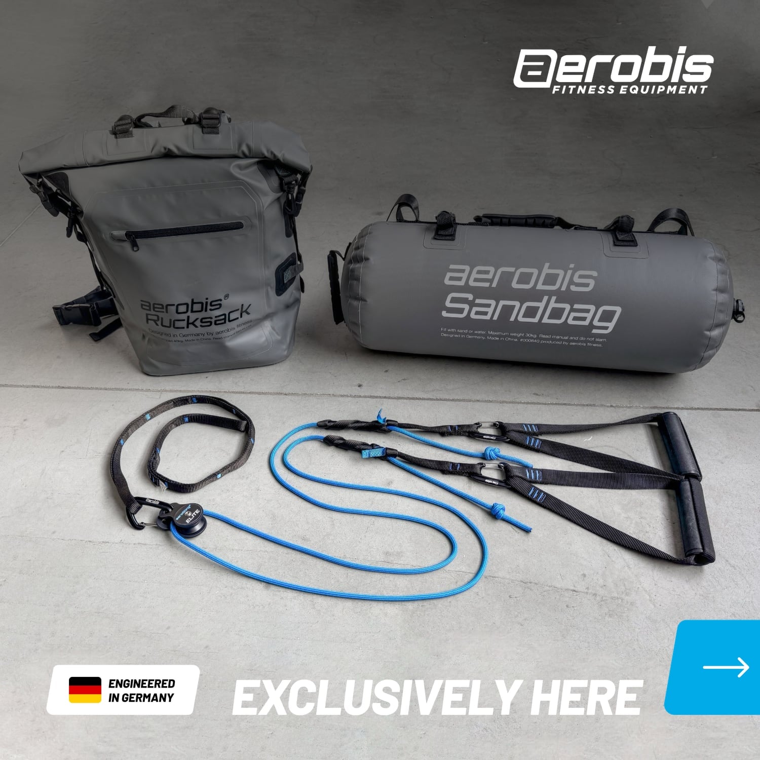 Exclusive Bundle of Rucksack, Sandbag and aeroSling ELITE