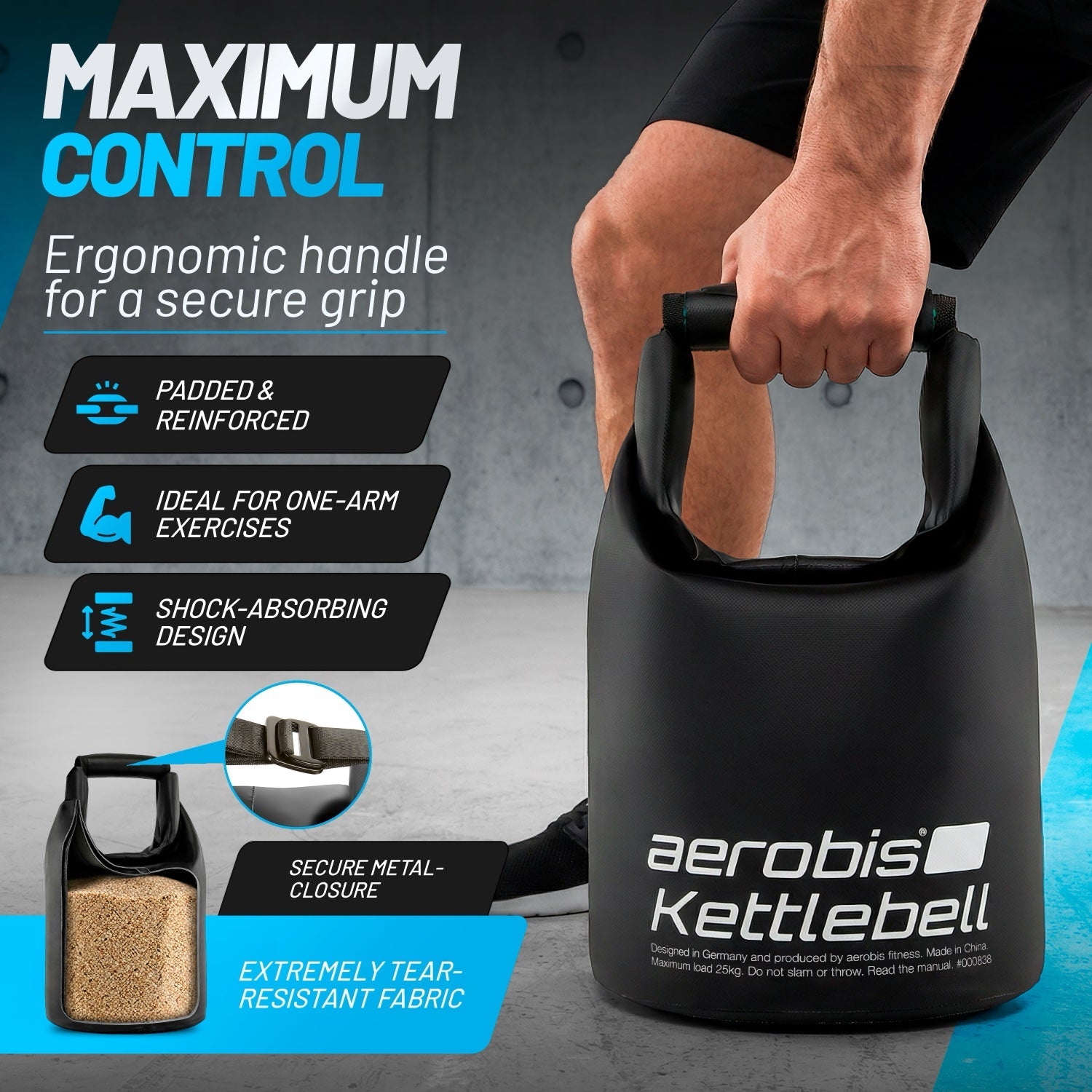 aerobis Kettlebell - 1 size up to 25kg 4
