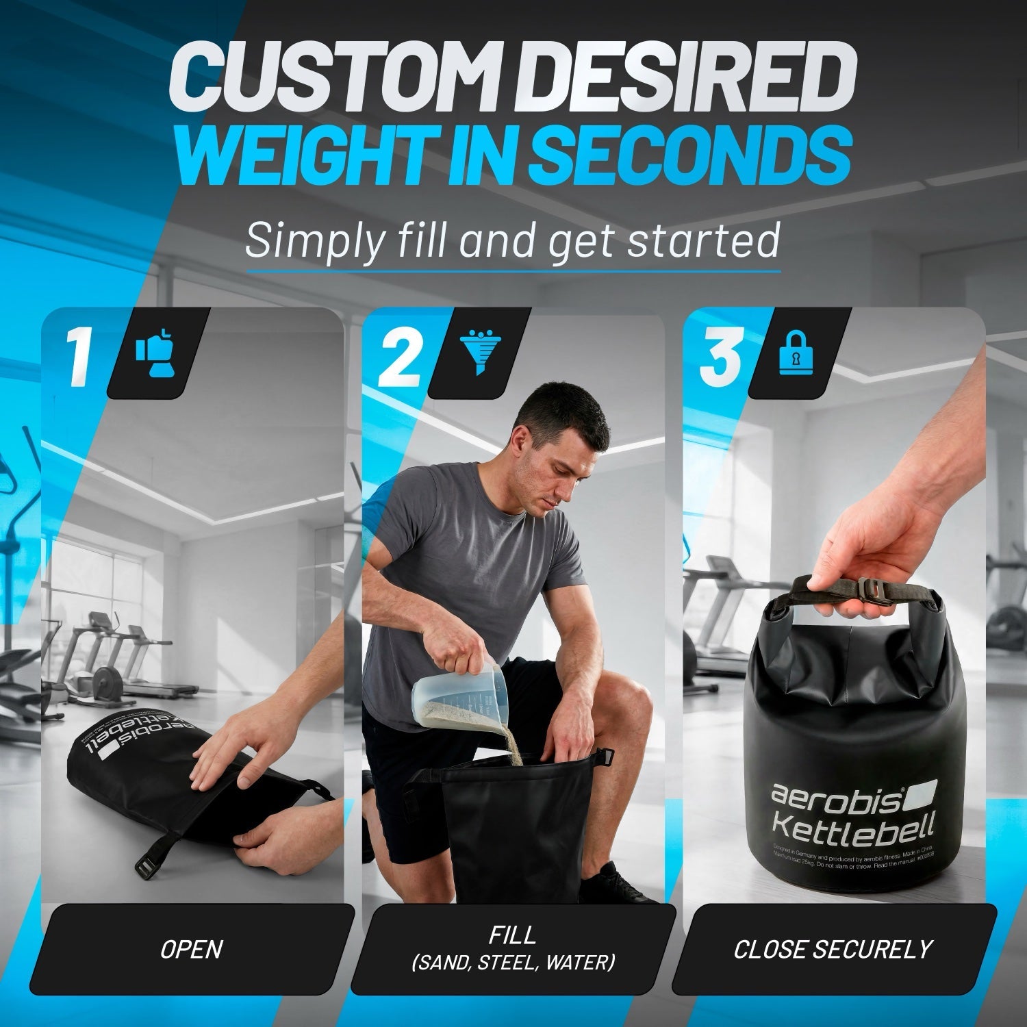 aerobis Kettlebell - 1 size up to 25kg 3