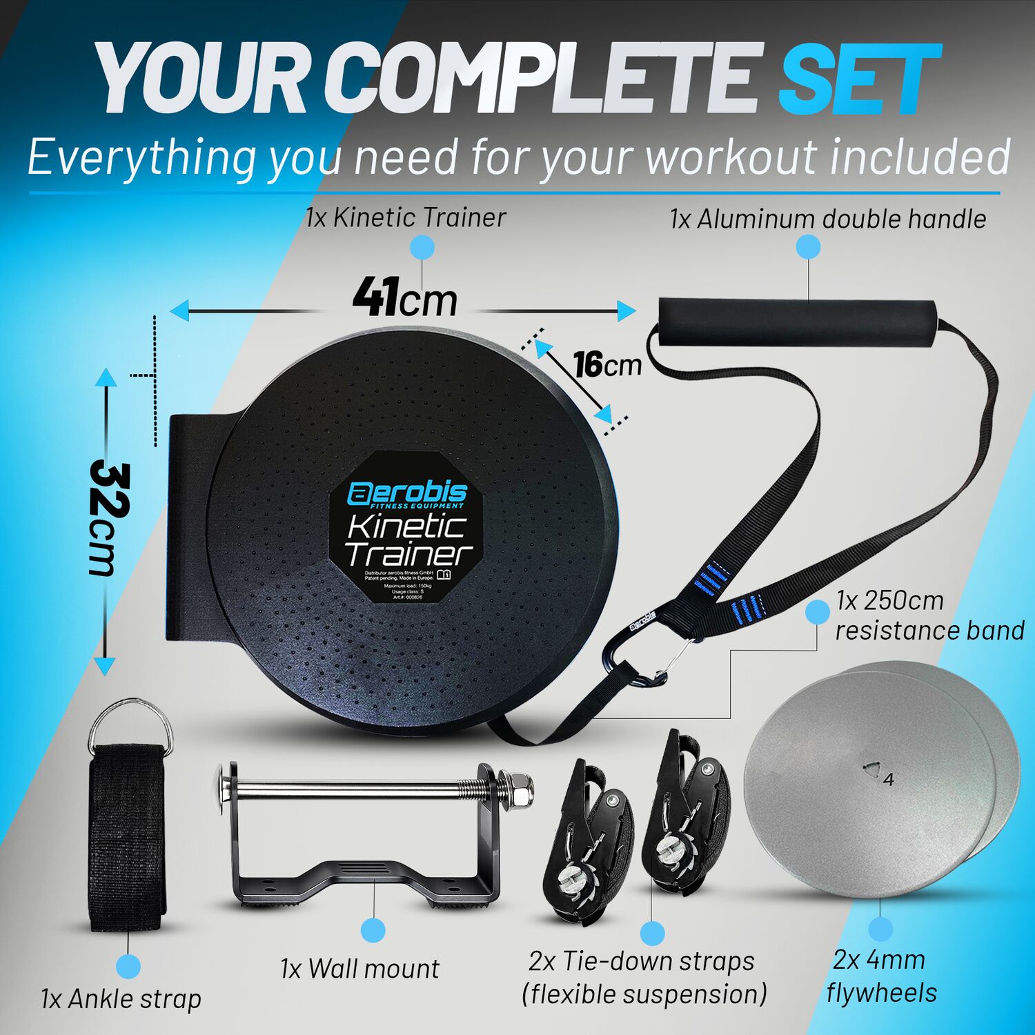 aerobis Kinetic Trainer - Premium Flywheel Trainer 3