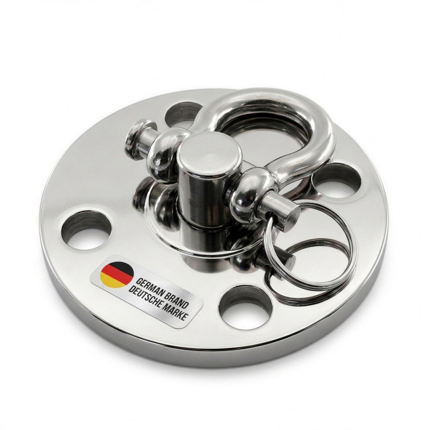 aerobis Swivel Mount stainless steel anchor with German brand label (AI)