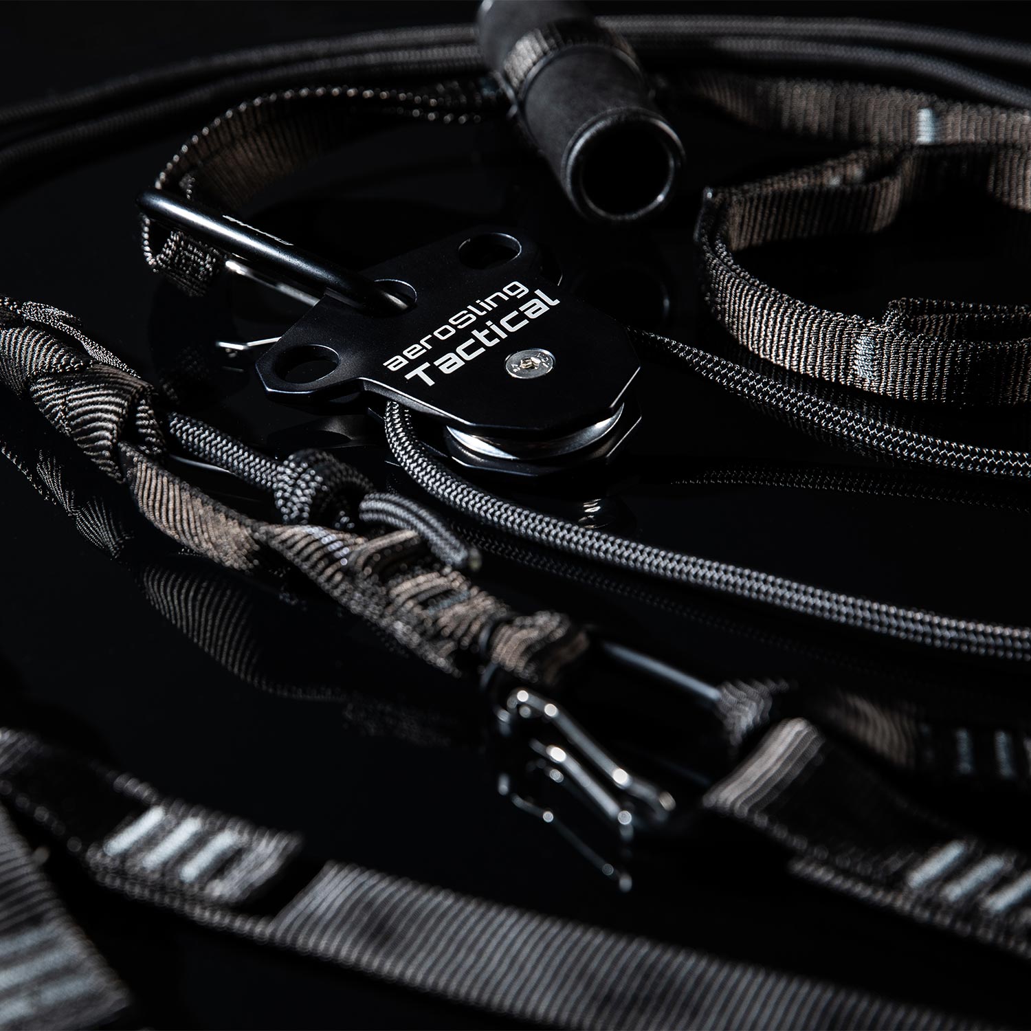 aeroSling Tactical - Slingtrainer de alta gama completamente negro
