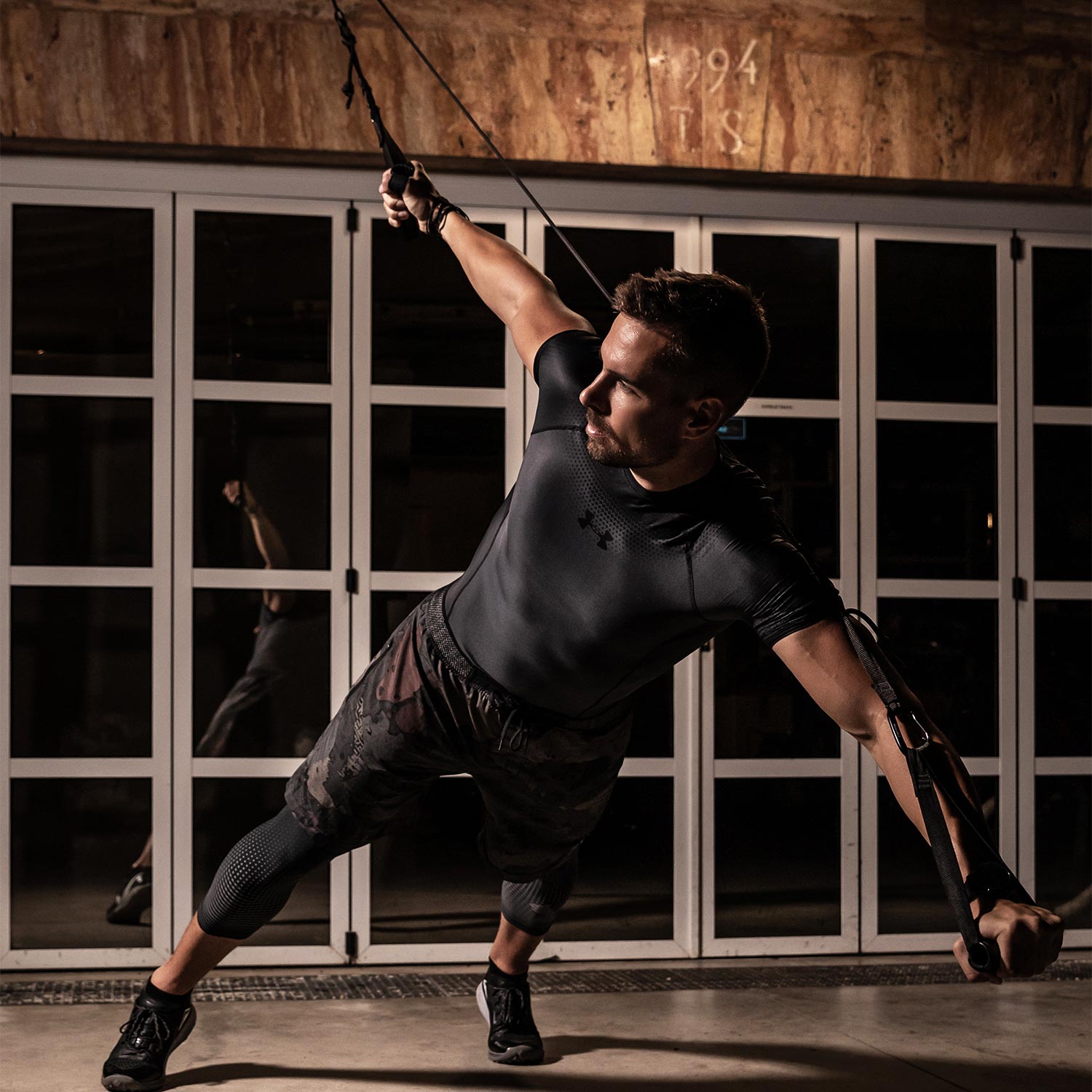 aeroSling Tactical - Slingtrainer de alta gama completamente negro