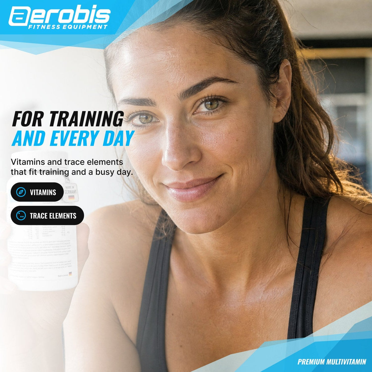 aerobis Multivitamin for training and everyday life: vitamins and trace elements in one capsule (AI)
