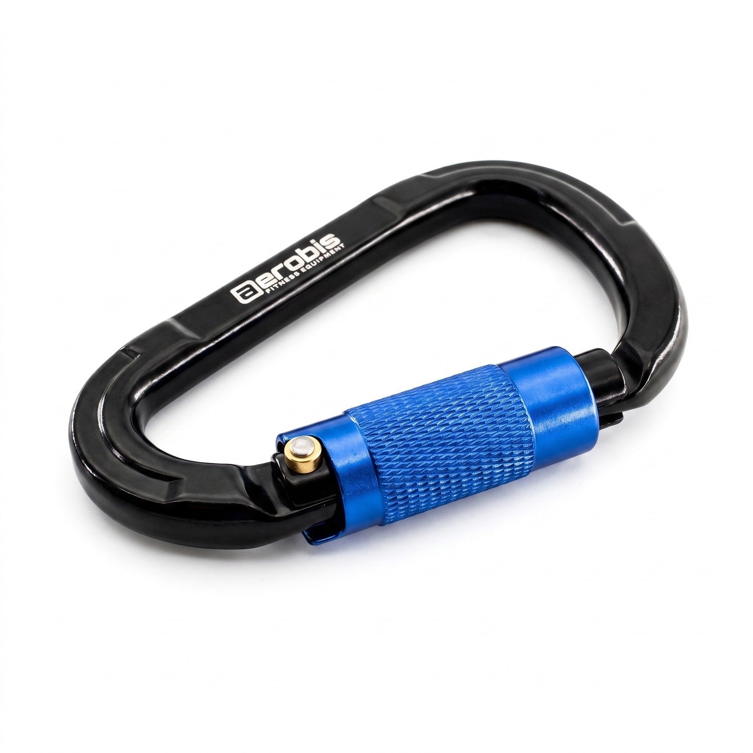 aerobis Carabiner XL aluminium angled on white (AI)