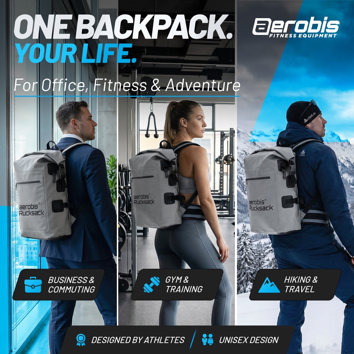 Fitness Rucksack - Perfect for Training, Hiking and Office