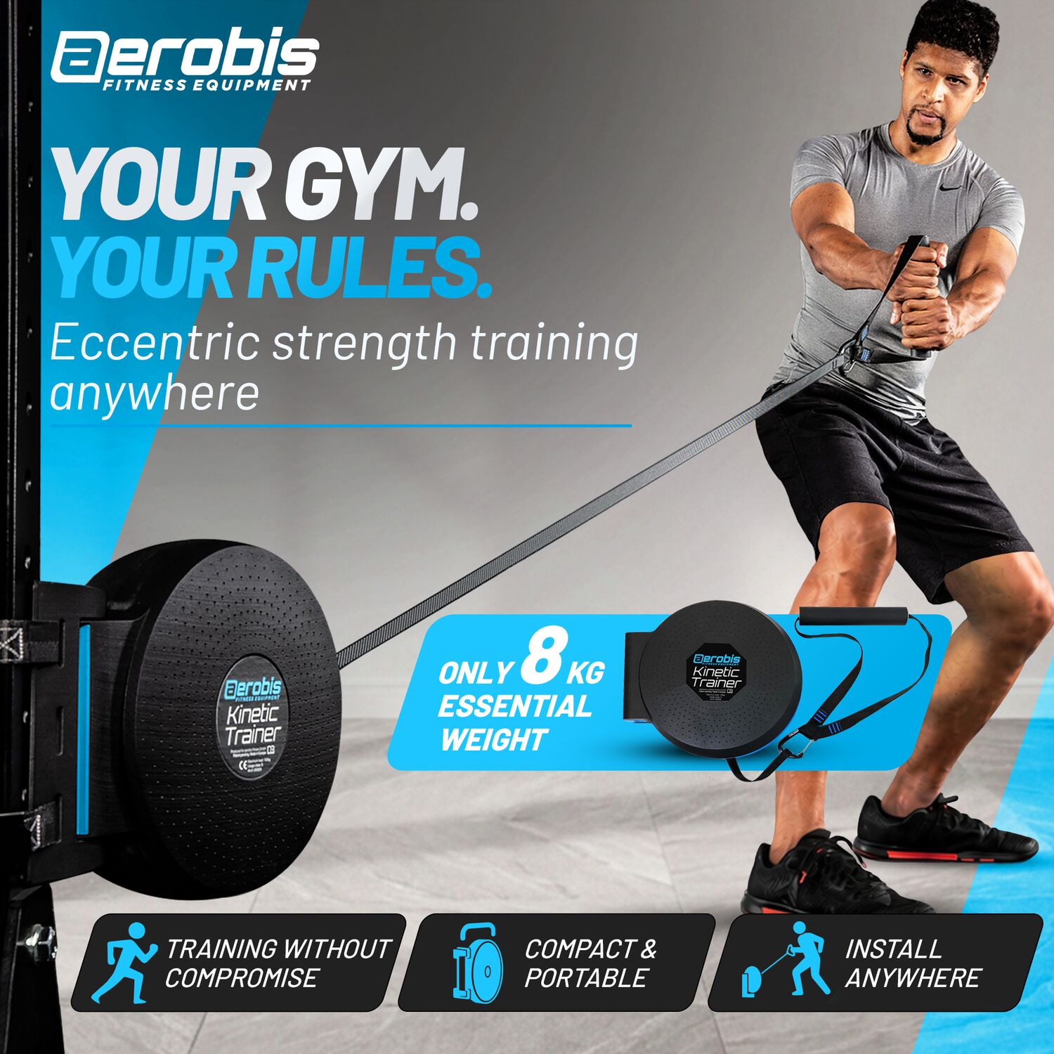 aerobis Kinetic Trainer - Premium Flywheel Trainer 2