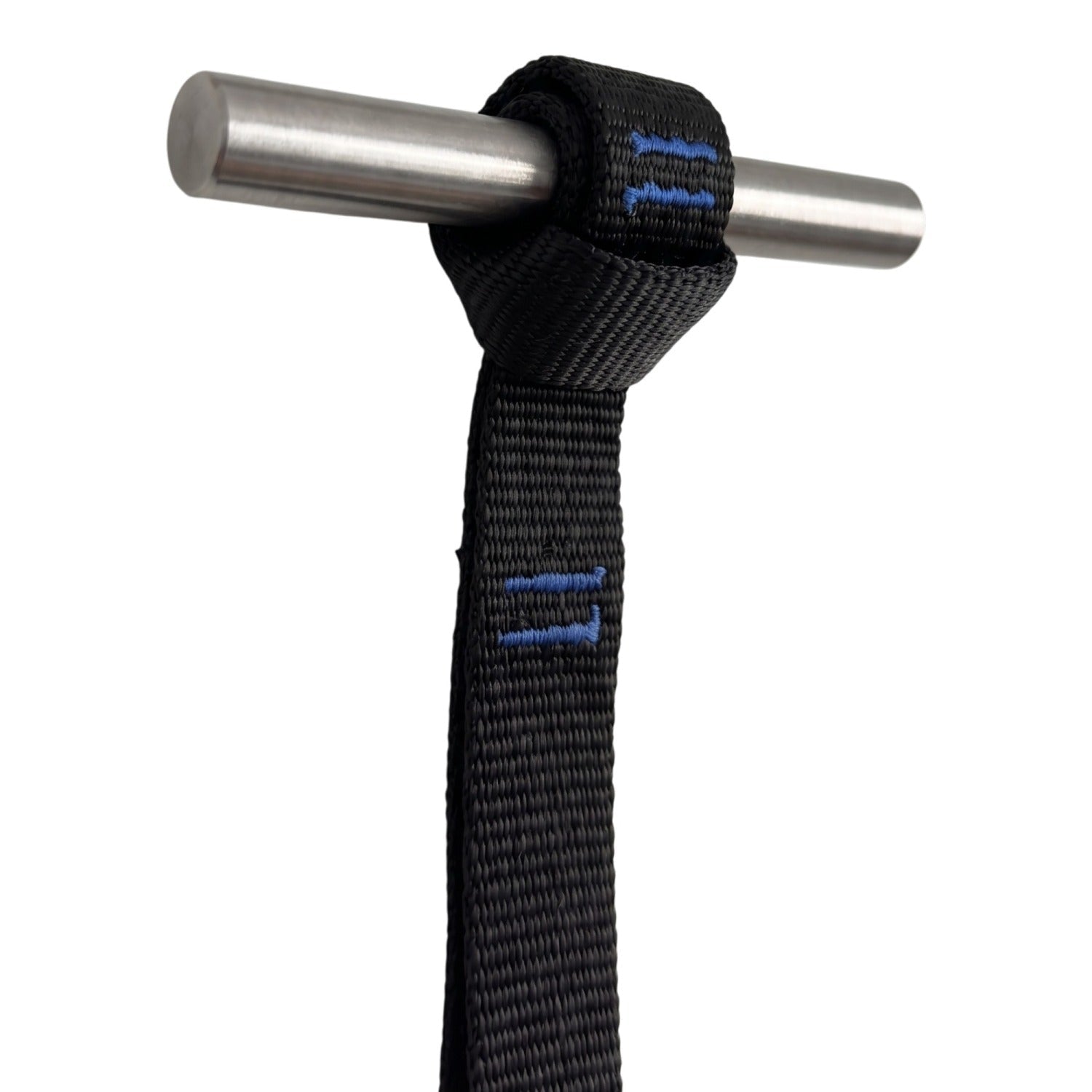 aerobis Mini Sling girth-hitched around a stainless steel door anchor bar