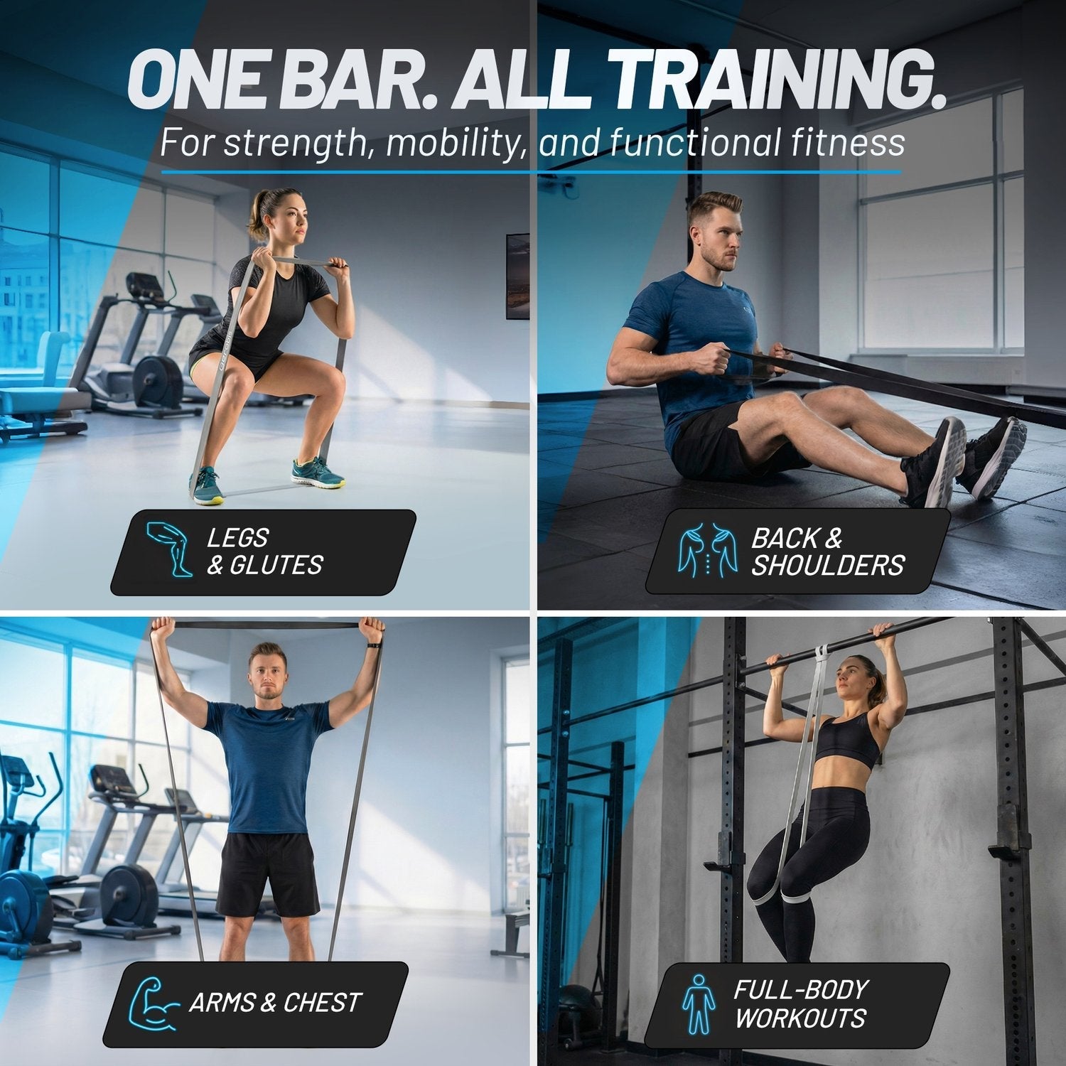 Premium Powerband - One Band is all you need for fitness workouts