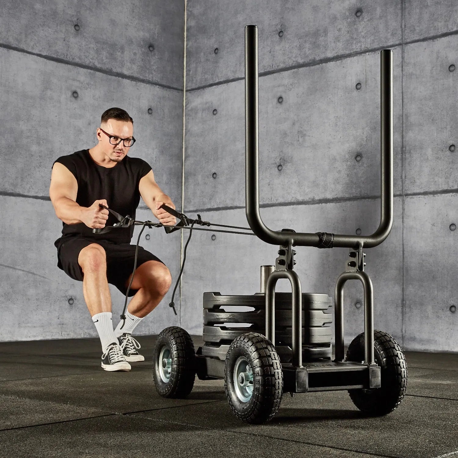 aerobis Pain Train - Patented Resistance Sled on wheels 14