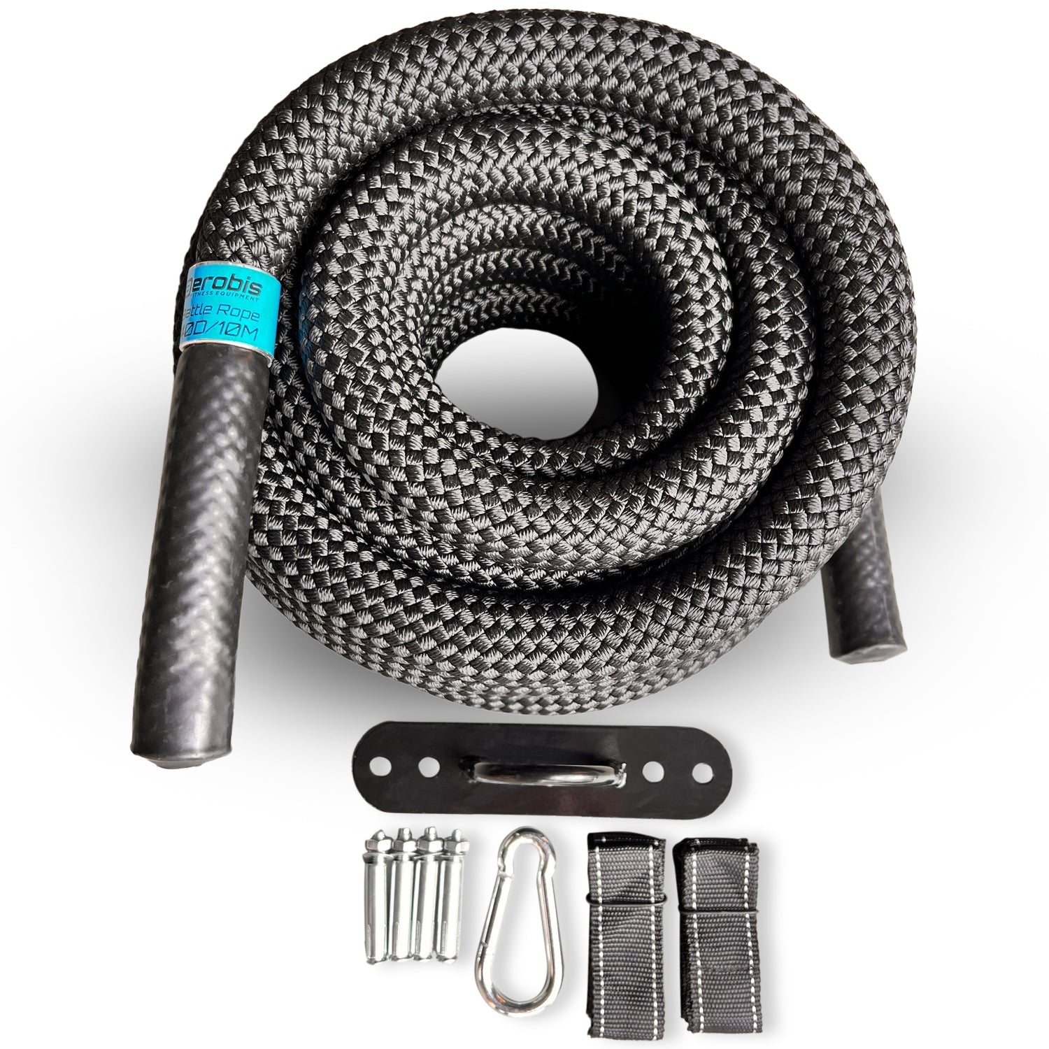 Battle Rope Corda Da Battaglia, Corda Da Palestra Con Kit Di Ancoraggio, Corda Per L'allenamento Della Forza Muscolare, Corde Ondulate Per Esercizi