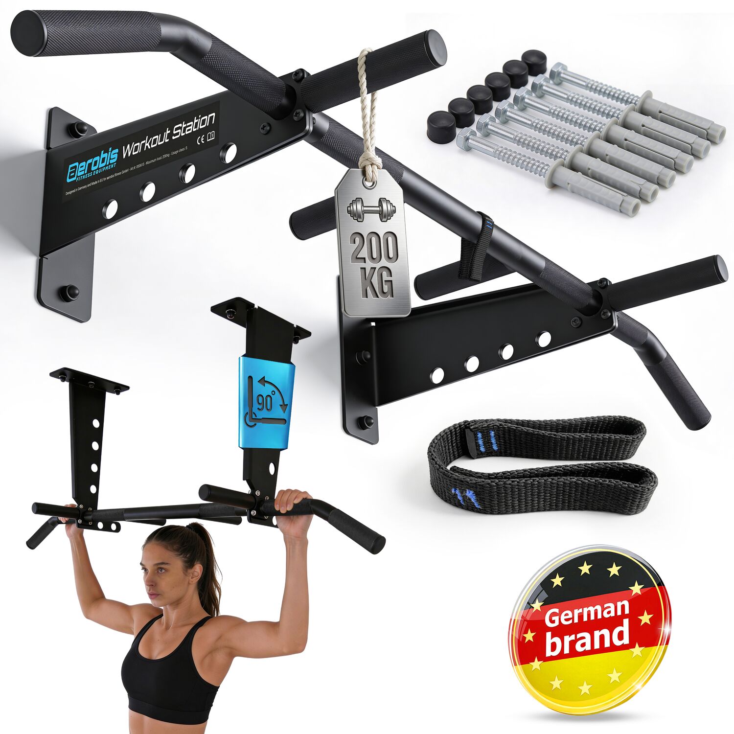 aerobis Premium Pull - up bar for Wall and Ceiling 1