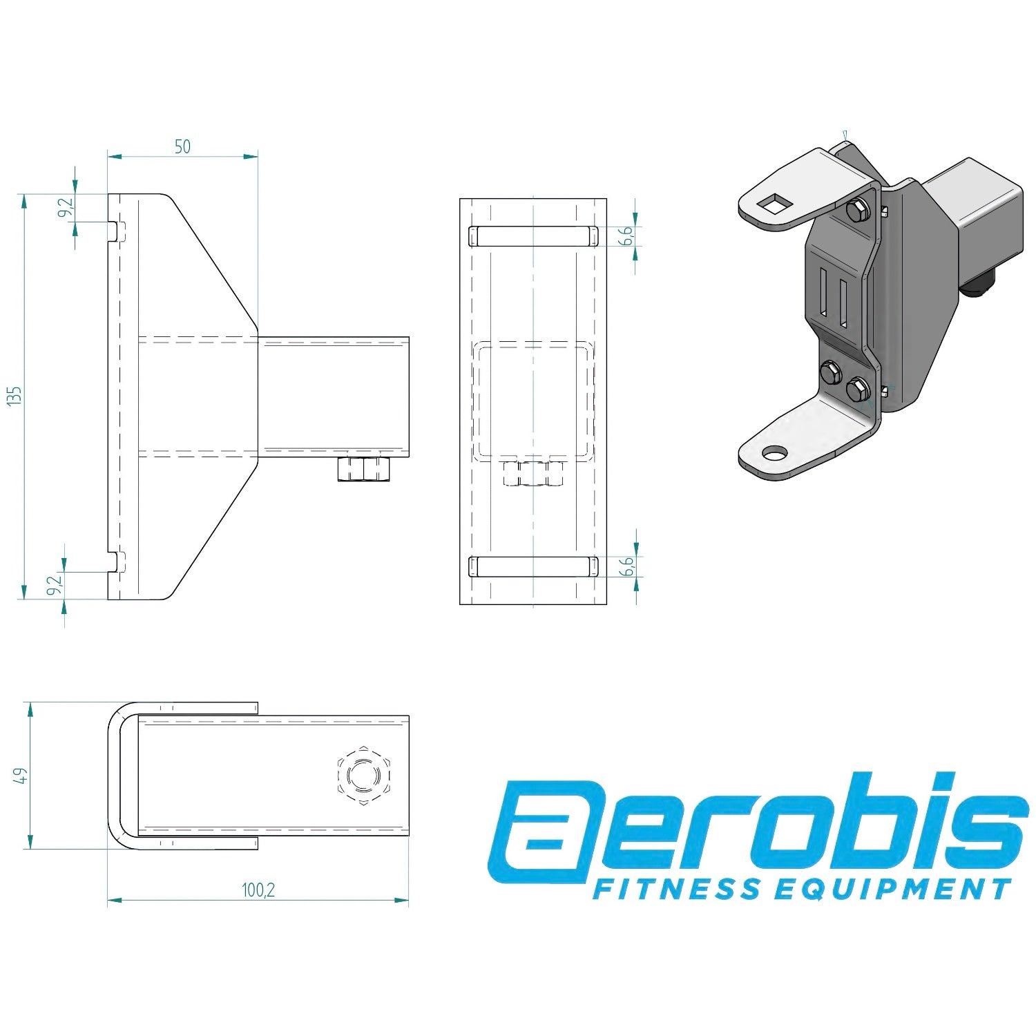 aerobis Rail Adapter for Kinetic Trainer 5