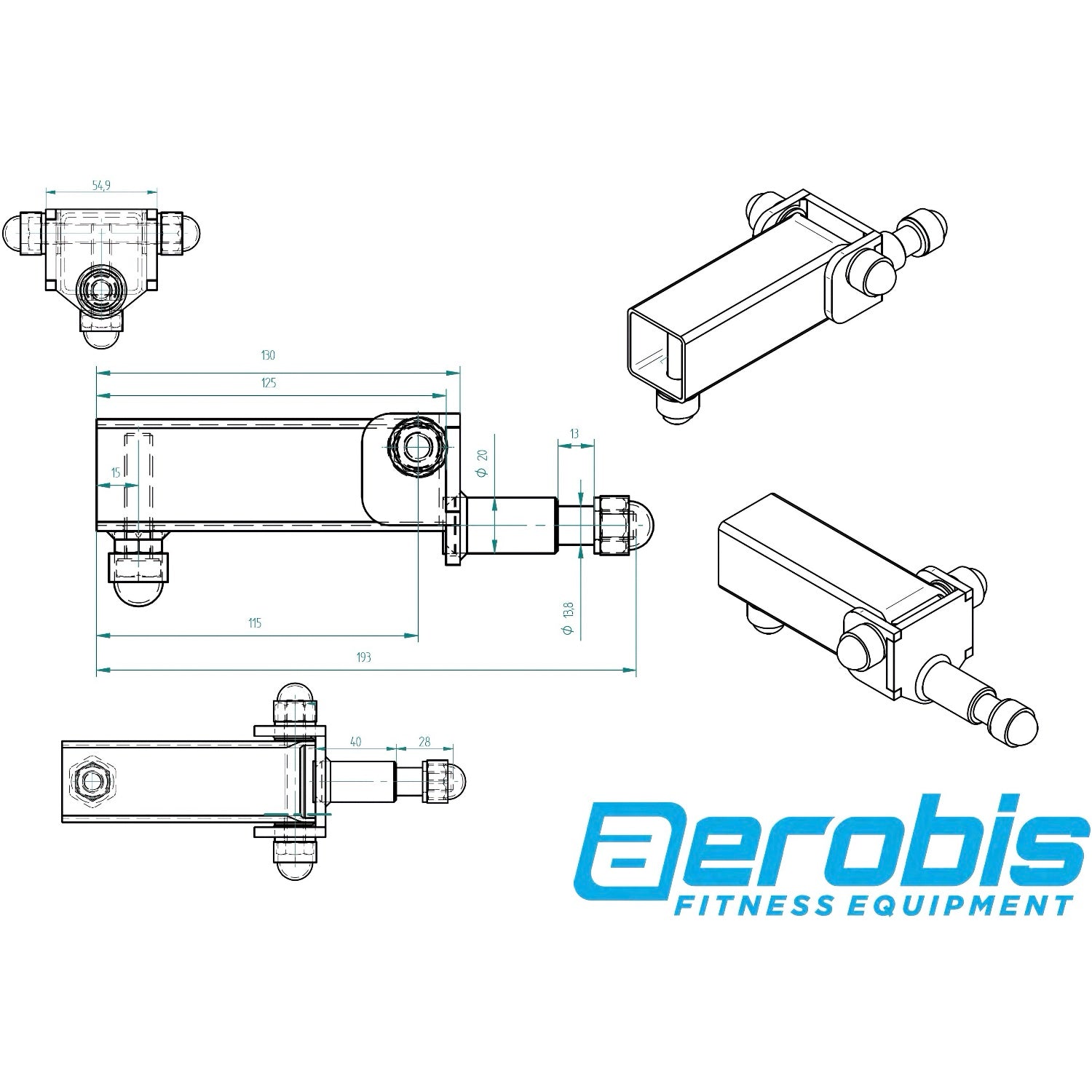 aerobis Rail Adapter for revvll Rope Trainer 6