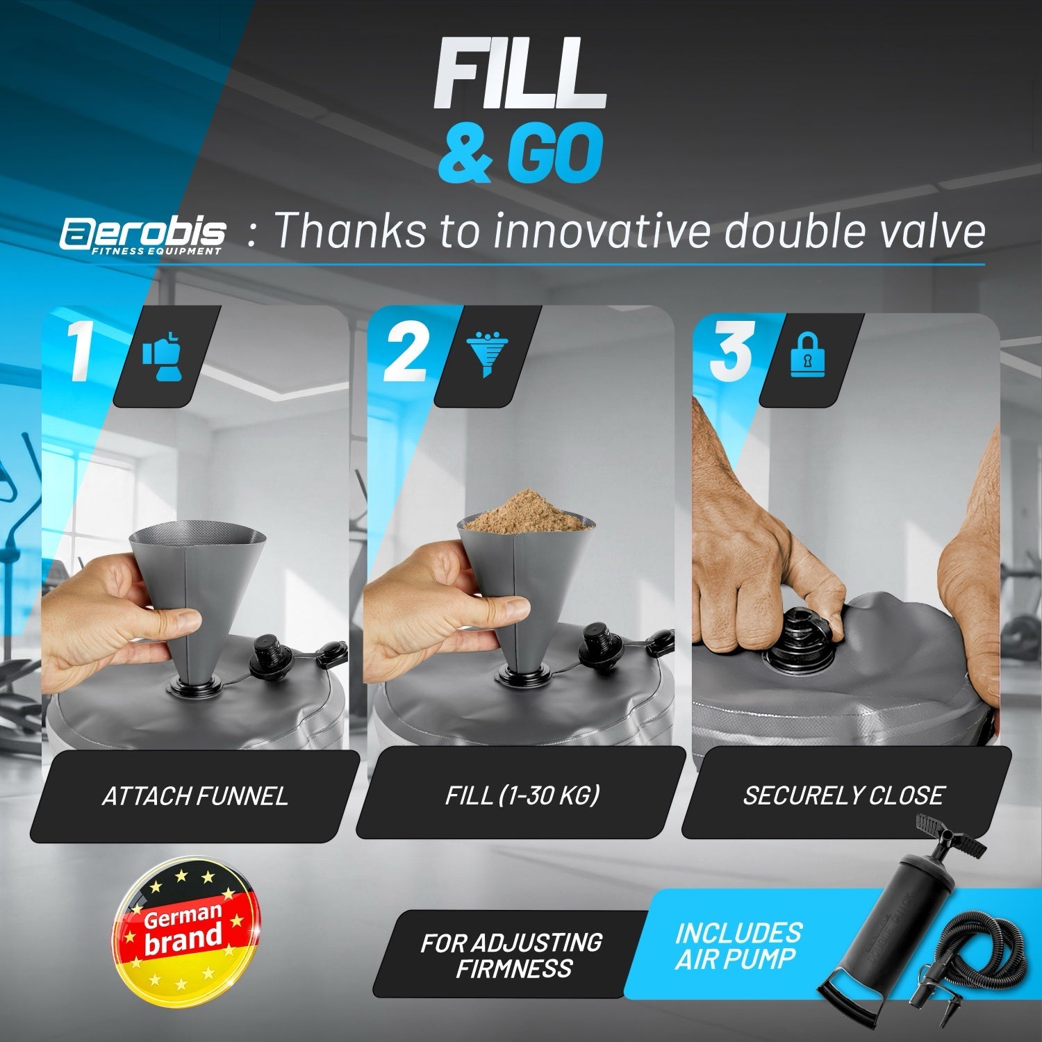 aerobis Sandbag - One size. Up to 30 kg. 7