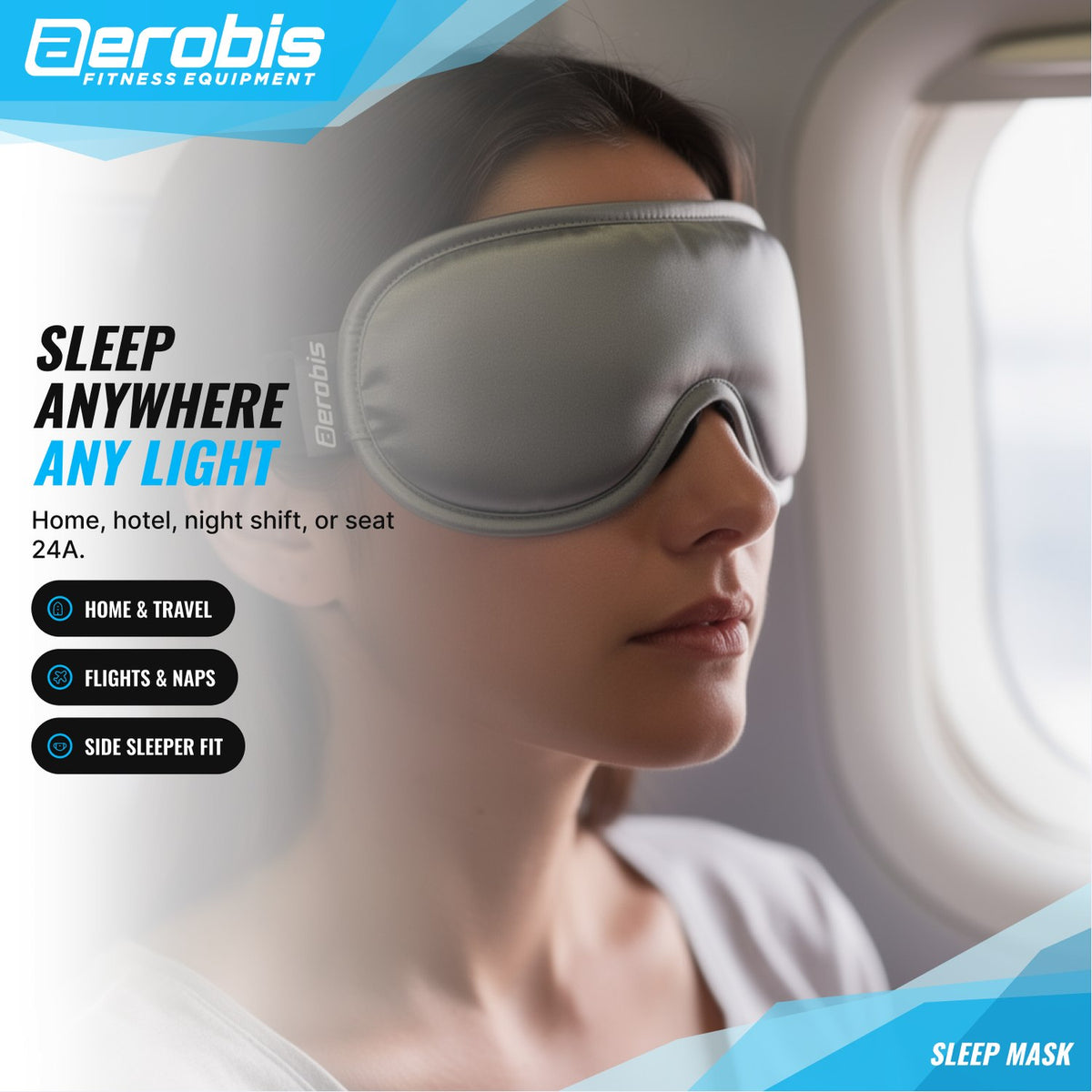 Para qué sirve la aerobis Sleep Mask - sueño profundo en casa, de viaje y en pausas de turno