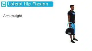En blackpack lateral hip flexion